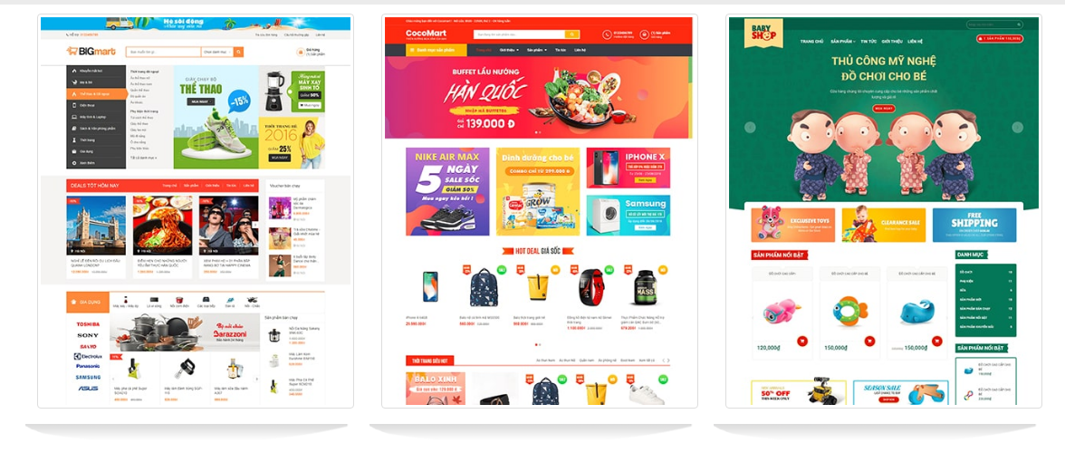 thiết kế website đồ gia dùng tâm nghĩa