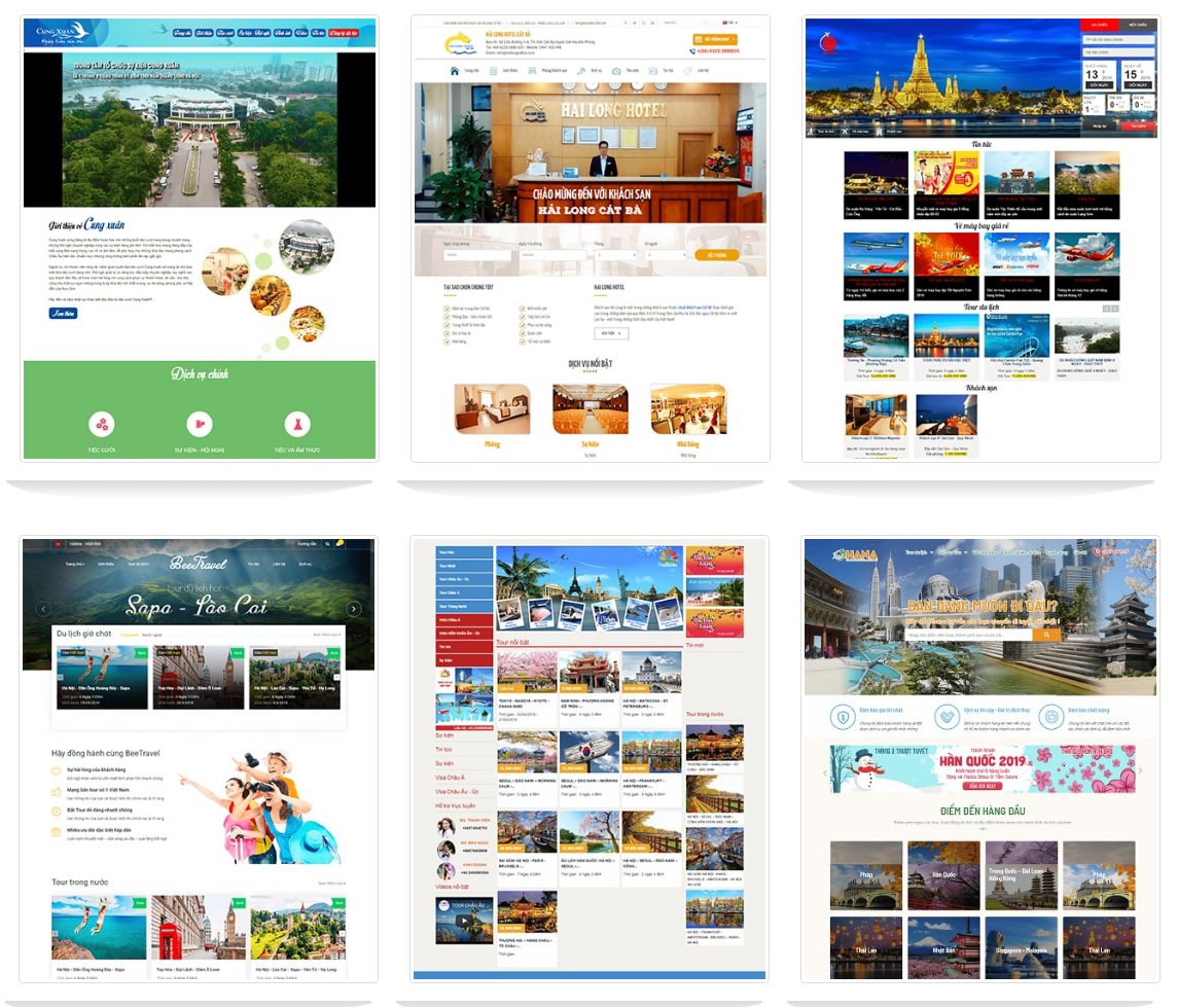 thiết kế website dịch vụ - khách sạn -phòng vé Tâm Nghĩa