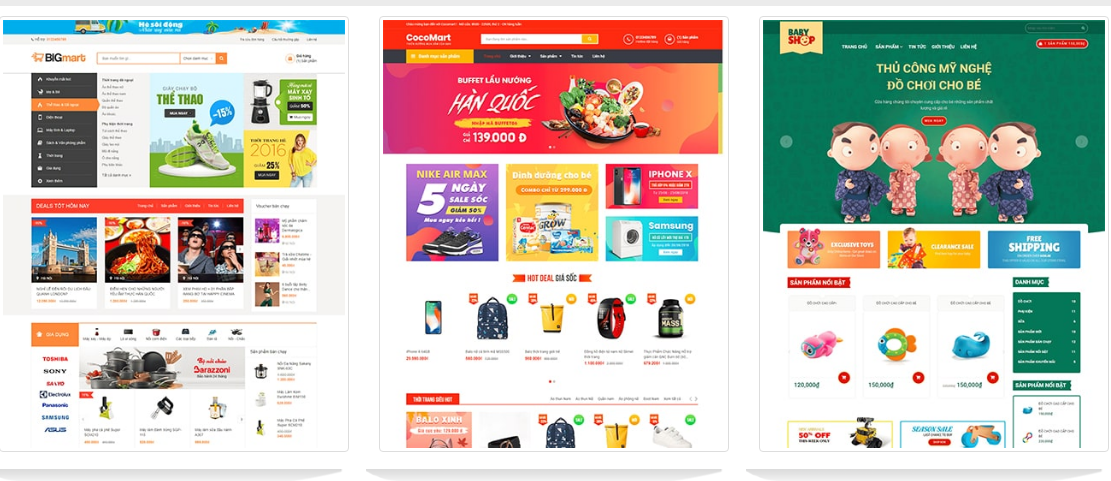 Thiết kề website đồ gia dùng