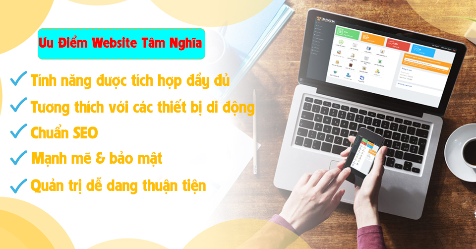 ưu điểm website tâm nghia