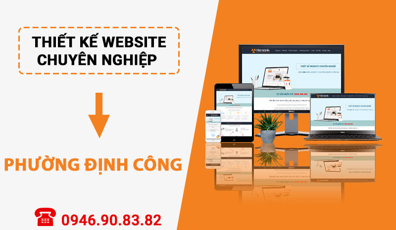 Thiết kế website tại phường Định Công