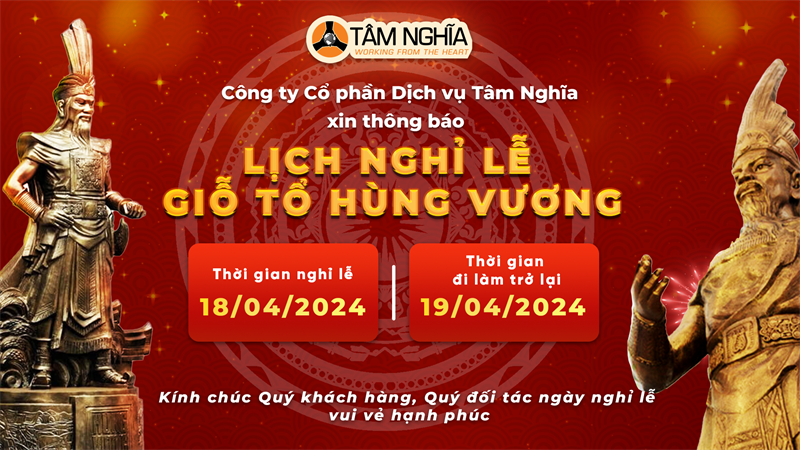 Thông Báo Lịch Nghỉ Lễ Giỗ Tổ Hùng Vương 2024