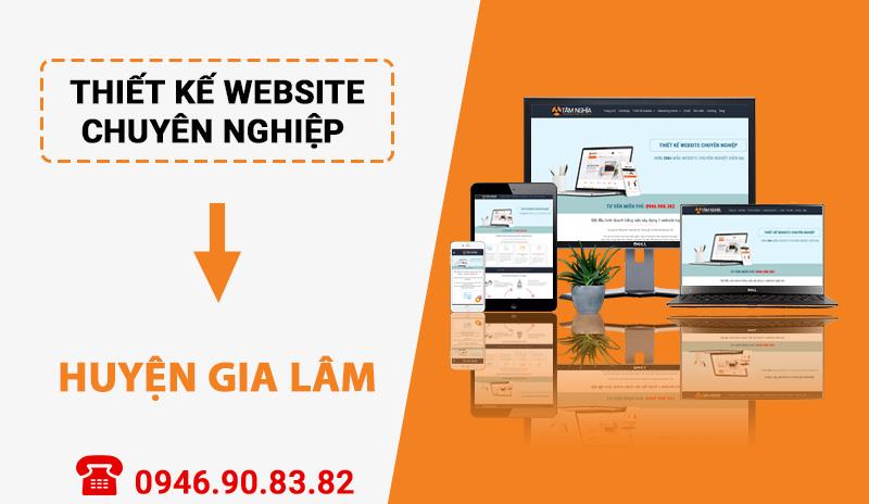 Thiết kế website chuyên nghiệp tại Huyện Gia Lâm