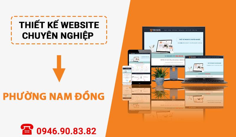 Thiết kế website chuyên nghiệp tại Phường Nam Đồng - Đống Đa